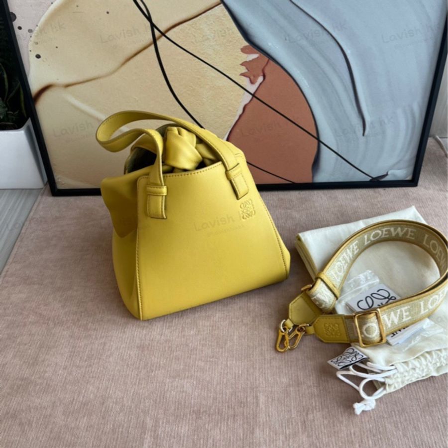 LOEWE 小兔造型吊床包 寬肩帶可手提單肩斜挎包-0