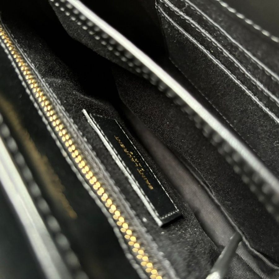 ::SAINT LAURENT:: YSL LOULOU 「Y」形絎縫皮革TOY手袋-15