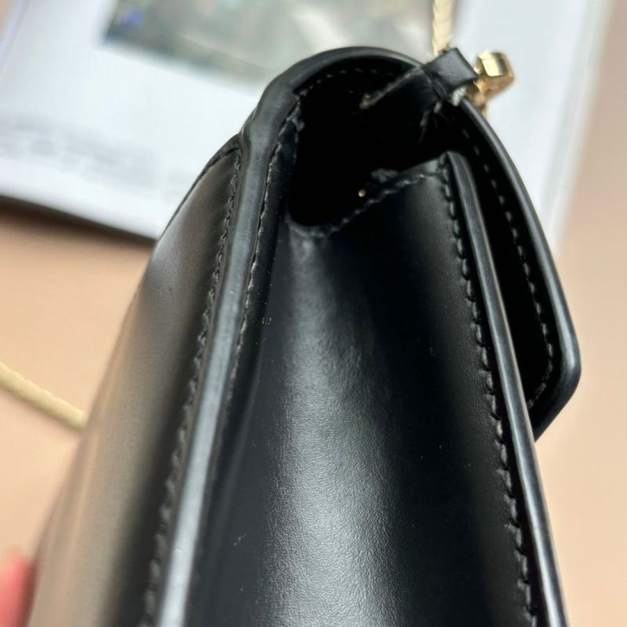 ::BVLGARI::寶格麗 Serpenti Forever 黑色內裡綠色蛇頭包 WOC-6