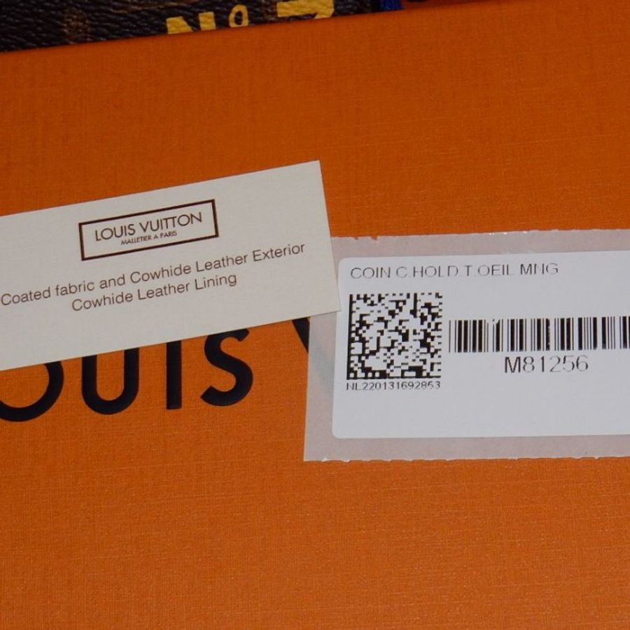 LOUIS VUITTON LV 路易威登 限量款經典Monogram帆布N°7拉鍊卡片/零錢包(正品/含購證)-5
