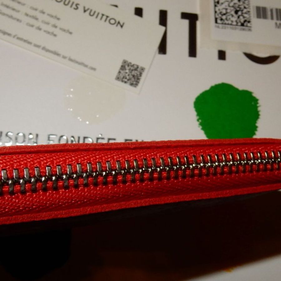 Louis Vuitton 路易威登 LV x YK 草間彌生 M81957 女性紅色鑰匙隨身包-9