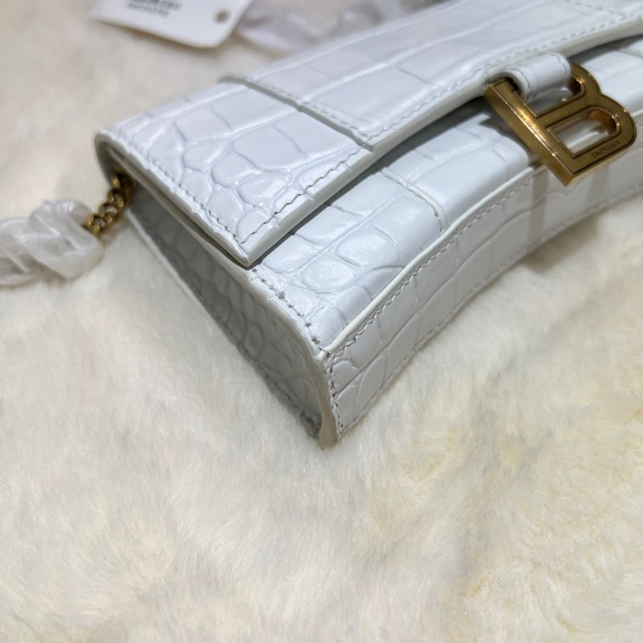 balenciaga hourglass mini bag 鱷魚壓紋迷你沙漏包 O441-4