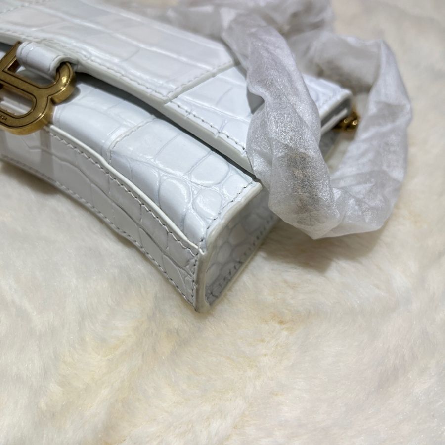 balenciaga hourglass mini bag 鱷魚壓紋迷你沙漏包 O441-5