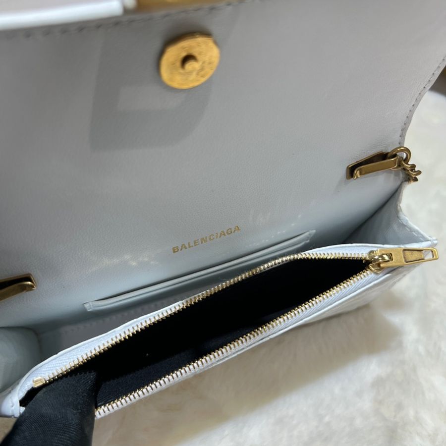 balenciaga hourglass mini bag 鱷魚壓紋迷你沙漏包 O441-7