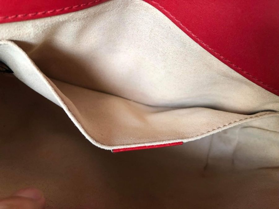 Gucci marmont 22 紅色經典翻蓋包-9