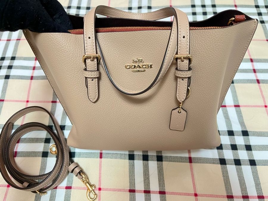 Coach 奶茶色兩用托特包(全新)-0