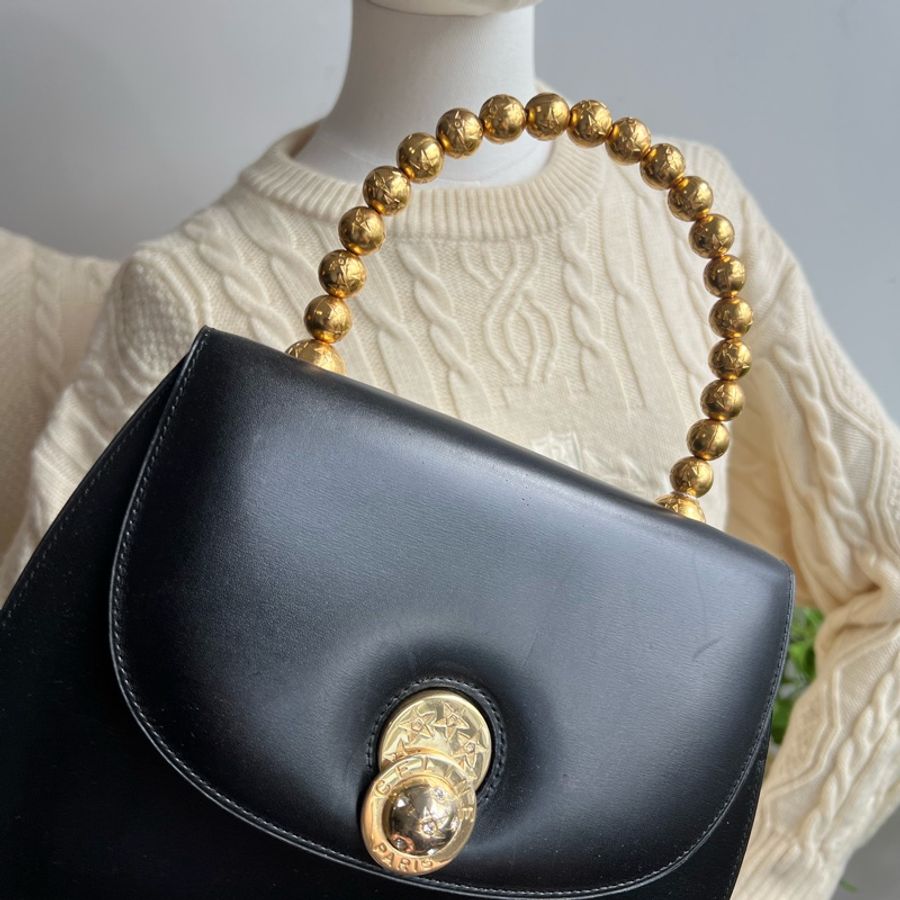 CELINE 中古 旋轉 星球 Kelly 水鑽 稀有 Vintage 手提包-2