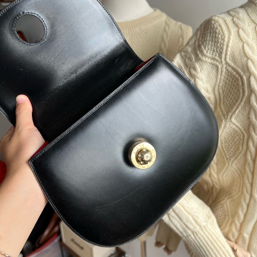 CELINE 中古 旋轉 星球 Kelly 水鑽 稀有 Vintage 手提包-5