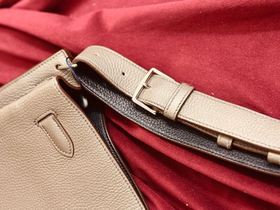 HERMES(愛馬仕) So Kelly 22 8F錫器灰 TC皮 框P 銀扣 18大象灰-2