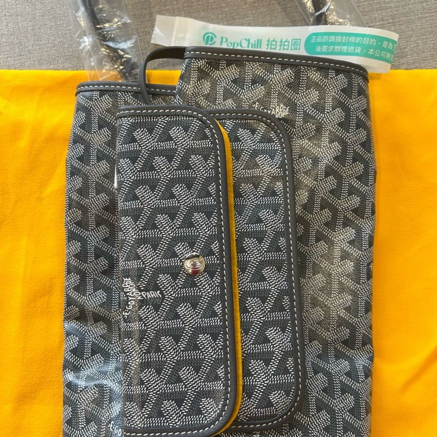 💖Goyard St. Louis經典托特包 灰色 PM 💖 🔴全新！全新！全新🔴-13