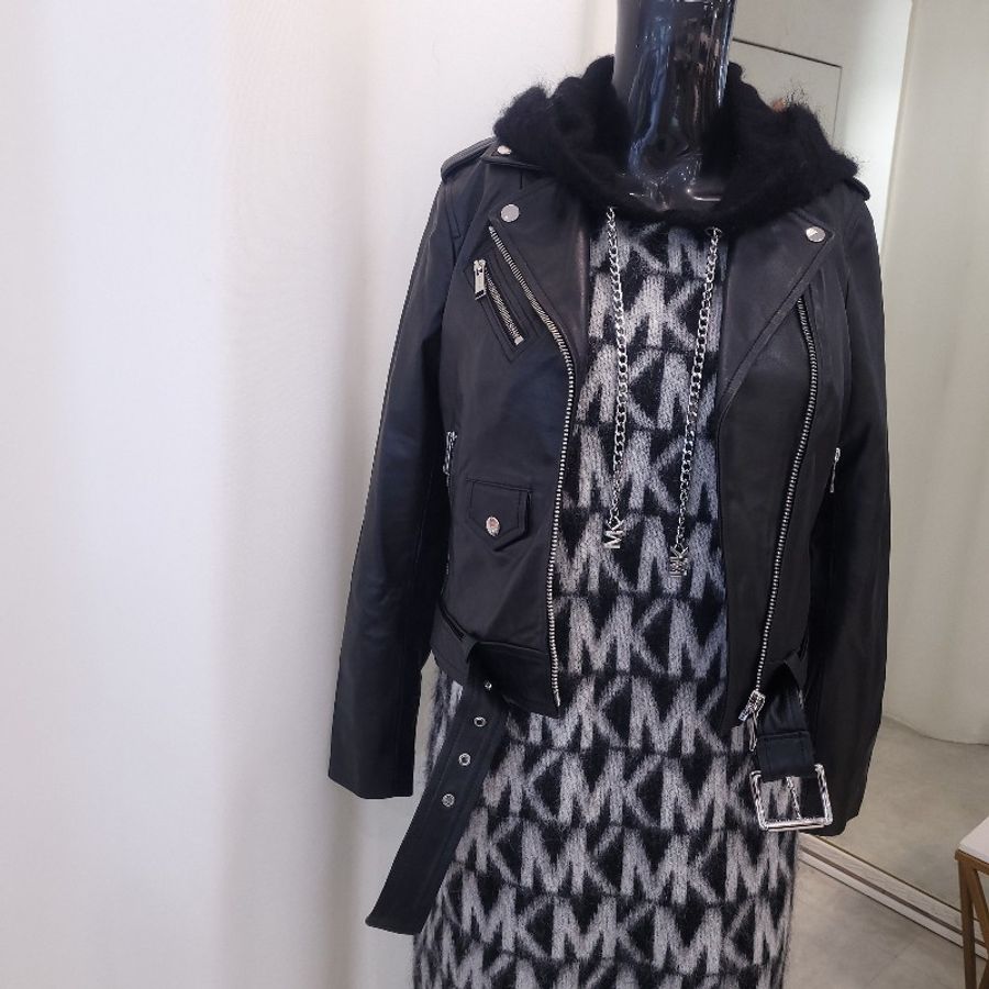 Michael kors 小羊皮皮外套 XS-0