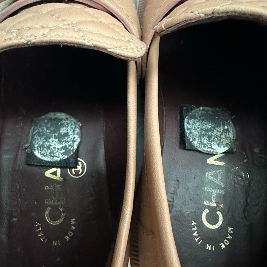 特價!Chanel香奈兒粉色樂福鞋 size:36-22