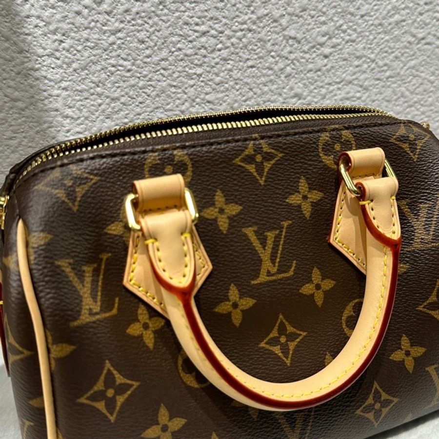 Lv speedy 粉橙背帶-3