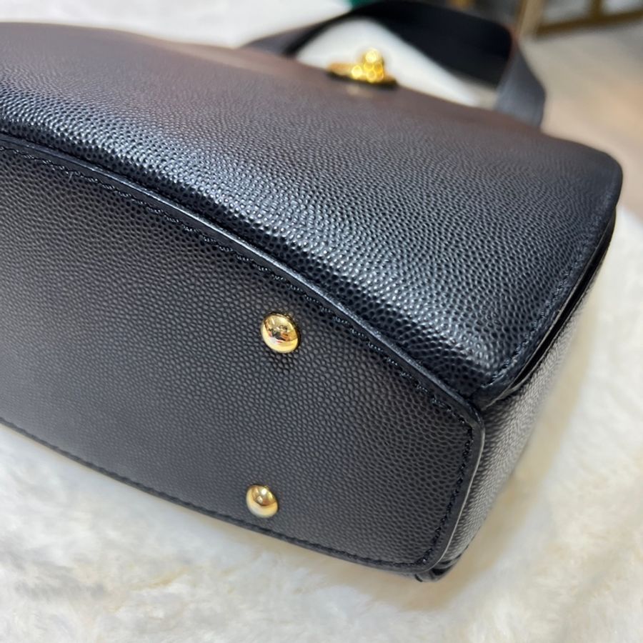 Celine vintage handle 賽琳 圓形牛皮手提袋 X763-6