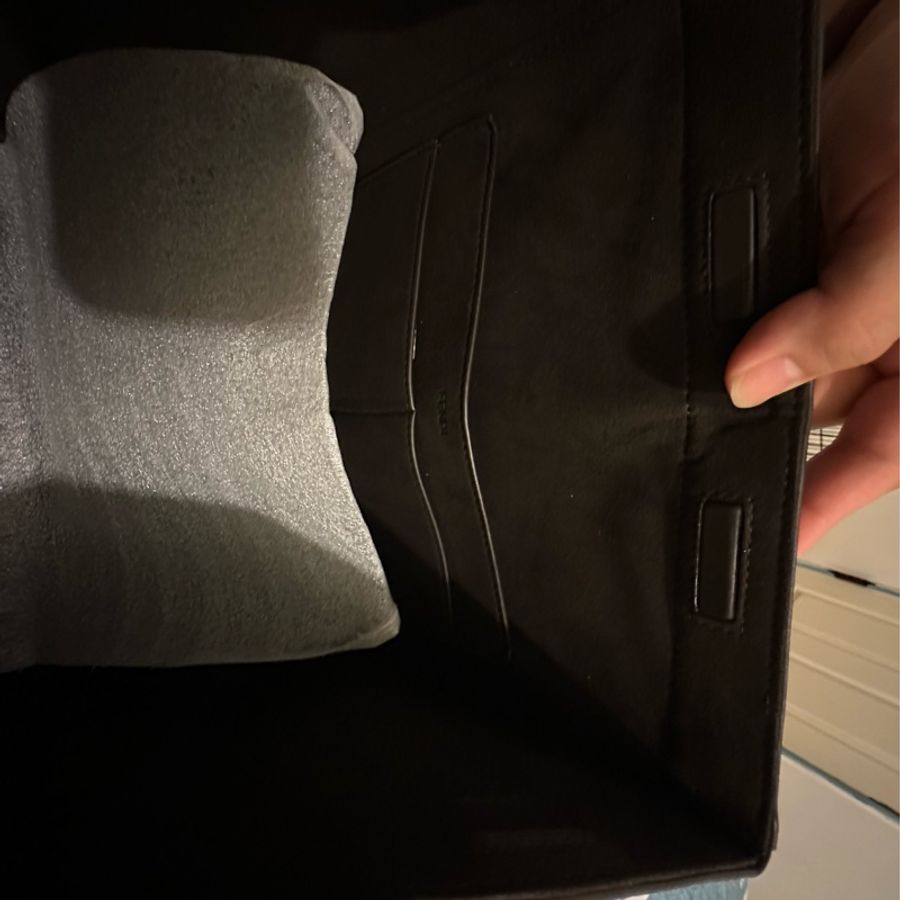 fendi origami 棕色 中型款式-8