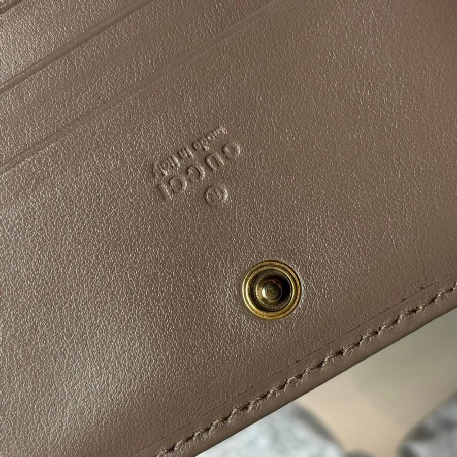 ::GUCCI:: 奶茶色MARMONT短夾-11