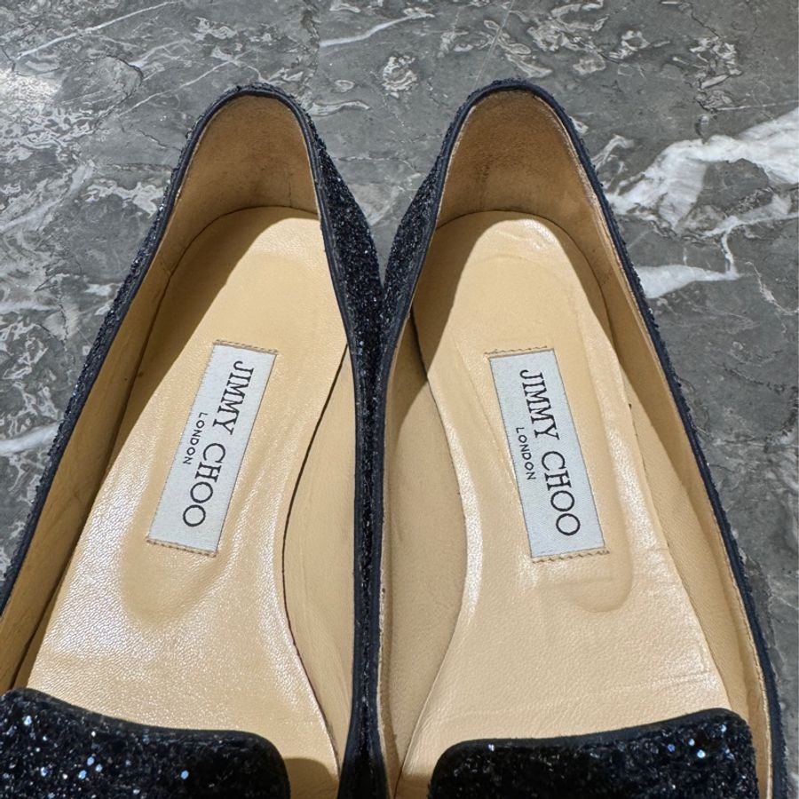 Jimmy Choo 經典亮片平底鞋-7