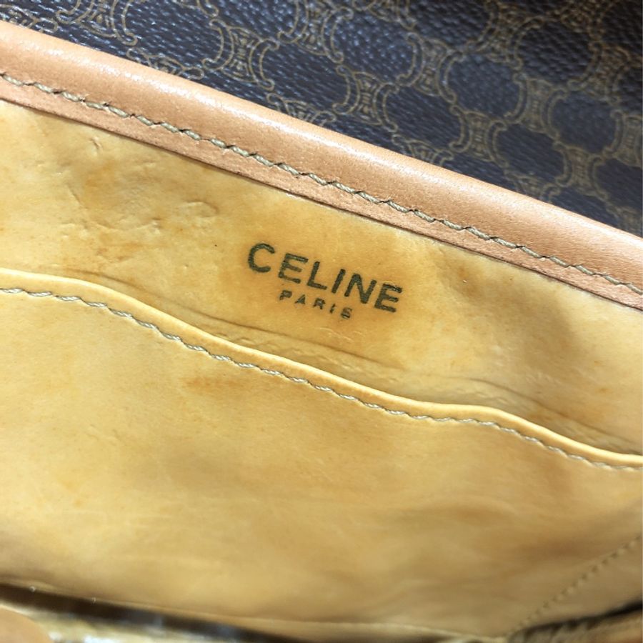 CELINE CROSSBODY BAG 中古老花梯形斜孭包 O389-8