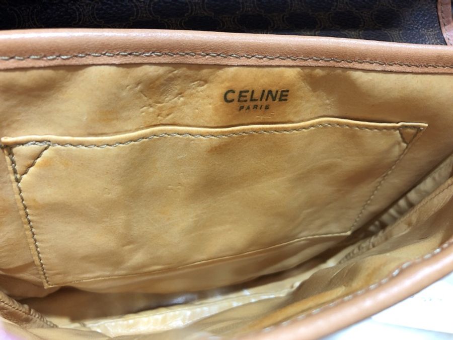 CELINE CROSSBODY BAG 中古老花梯形斜孭包 O389-10