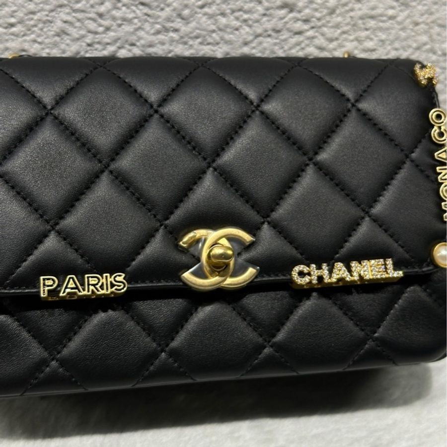 Chanel 鑲邊口蓋包-8