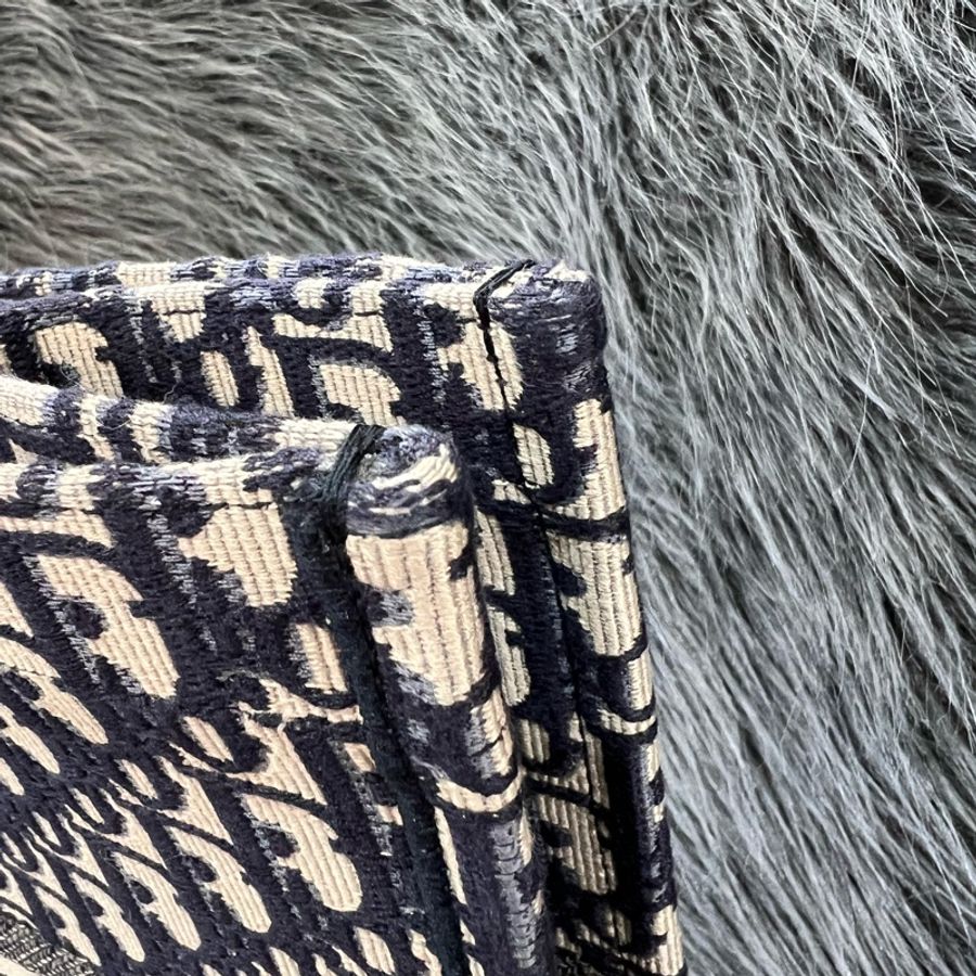 Dior M1286 緹花 老花 刺繡 大號 Booktote 購物包 托特包 旅行袋-9