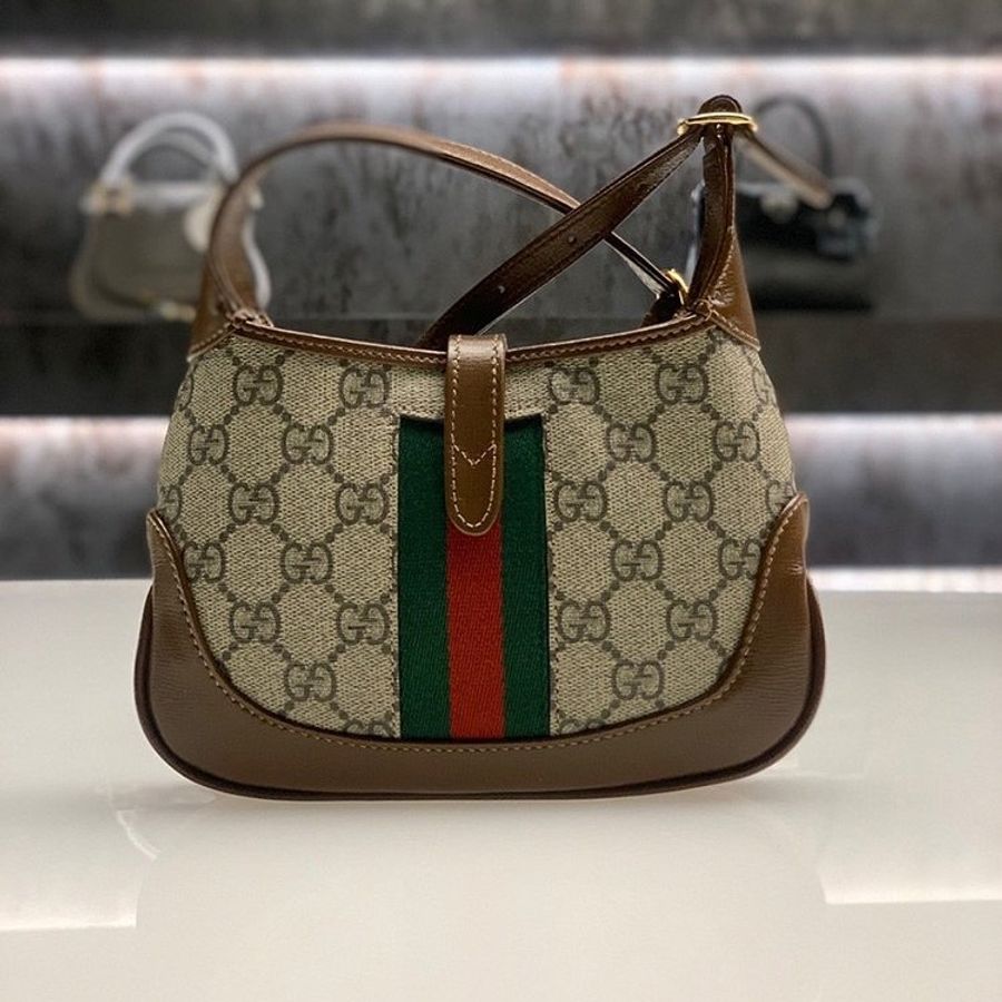 Gucci 637092 迷你Supreme 帆布Jackie 1961包 附可拆卸、延長皮革肩帶《當季專櫃正售★全新商品 》-2