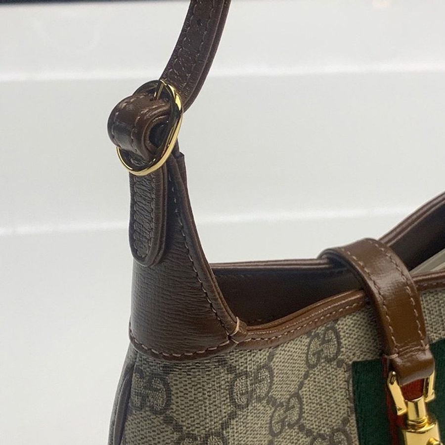 Gucci 637092 迷你Supreme 帆布Jackie 1961包 附可拆卸、延長皮革肩帶《當季專櫃正售★全新商品 》-9