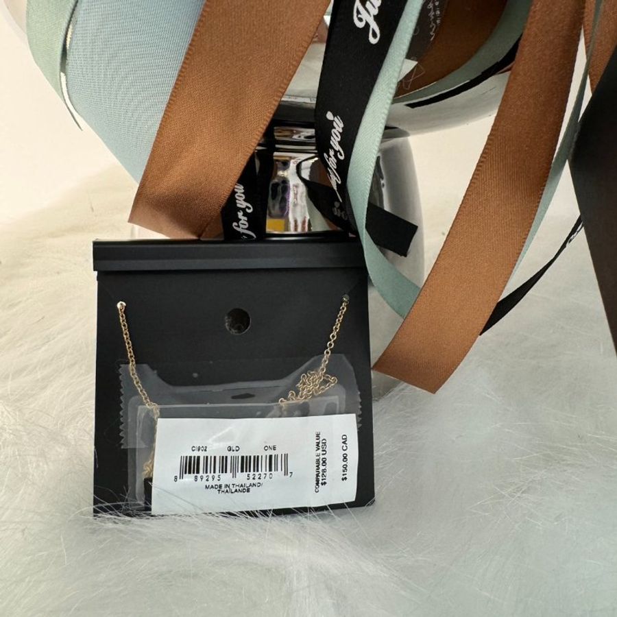 *SHIHNA名牌精品*COACH 經典滿版C字LOGO三環造型水晶鑲鑽項鍊-5