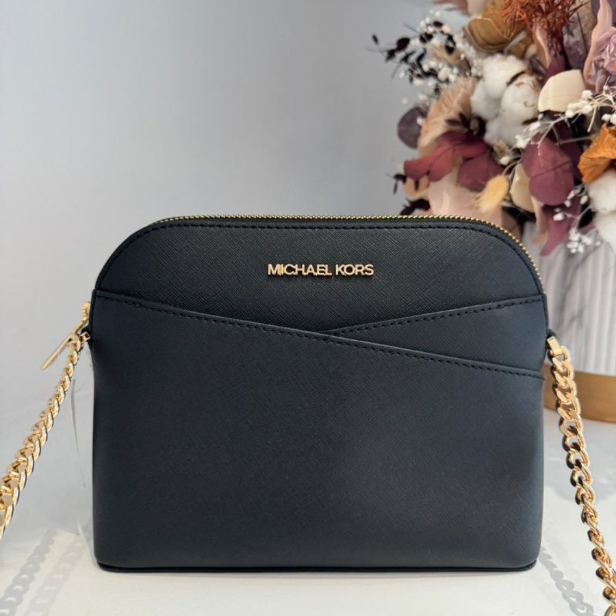*SHIHNA名牌精品*MICHAEL KORS JET SET TRAVEL新款拼接前口袋小型斜背包-0