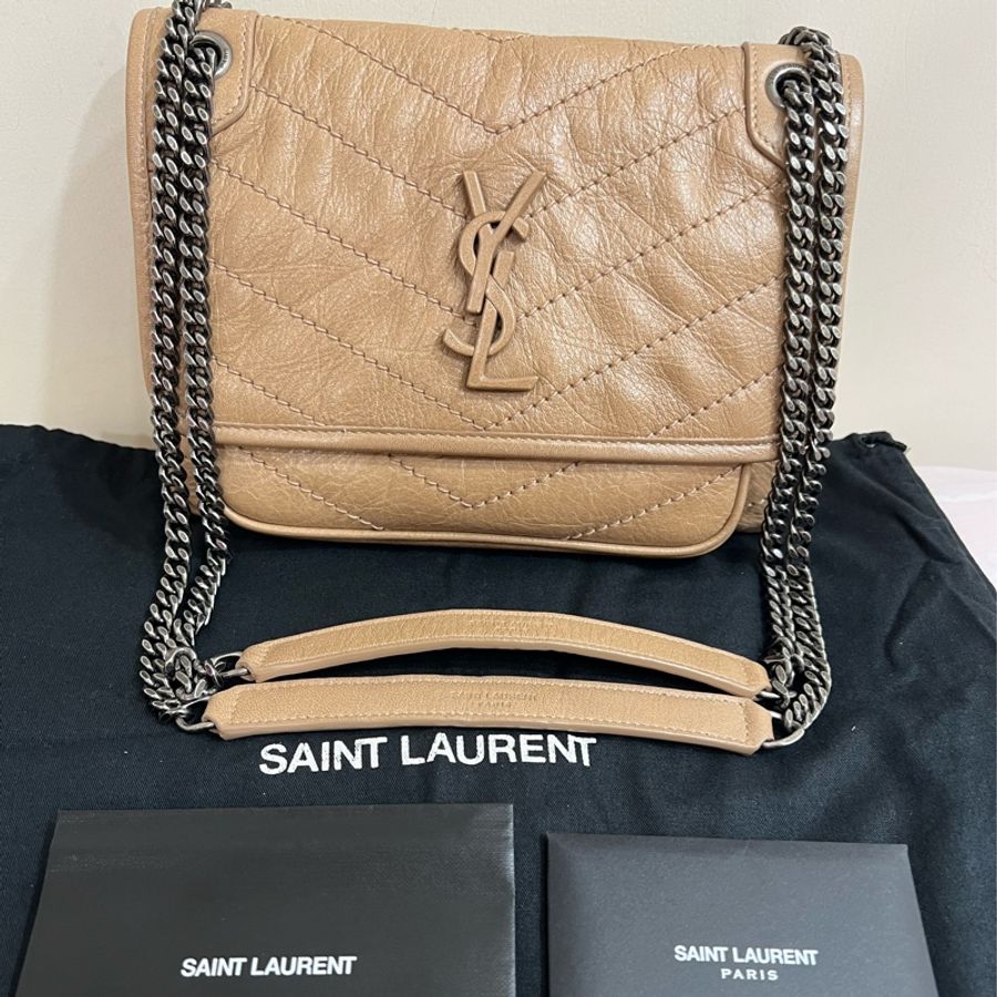 YSL Niki Baby奶茶色-1