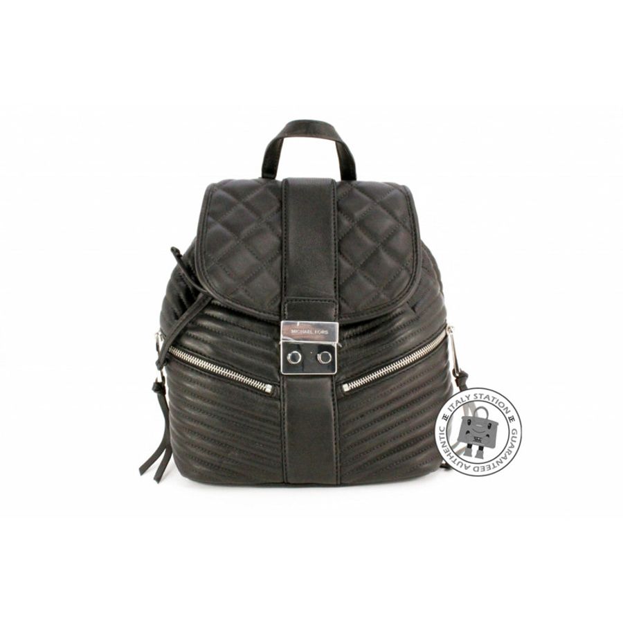 Michael Kors 30H5SEXB1L Small Backpack Leather Black / 001 Calfskin Backpacks Shw-0