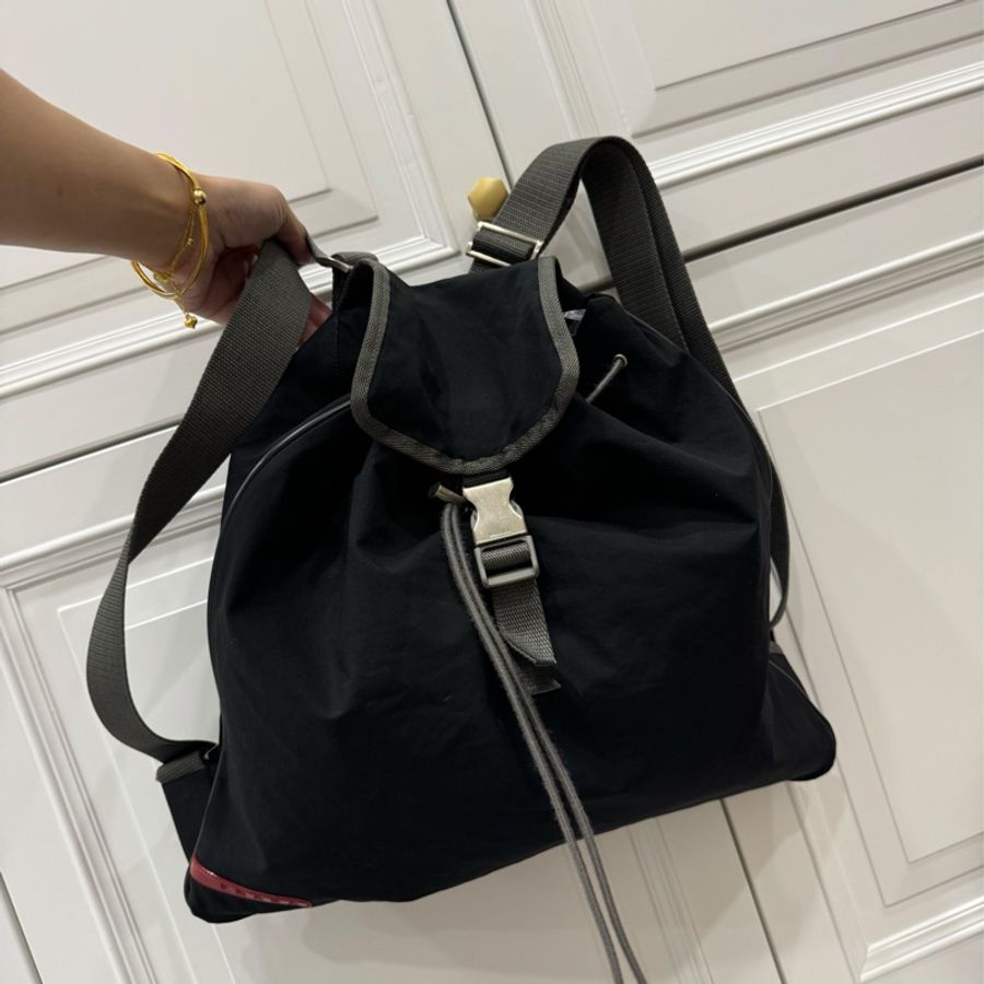 prada 黑 尼龍 後背包 肩背包 手提包 雙肩包-8