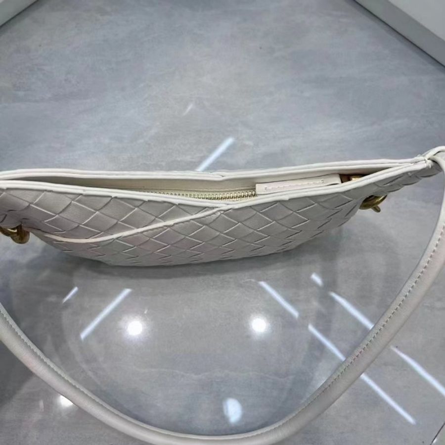 Bottega Veneta 796378 Mini Solstice 羔羊皮編織肩背包 海鹽白《當季專櫃正售★全新商品 》-5