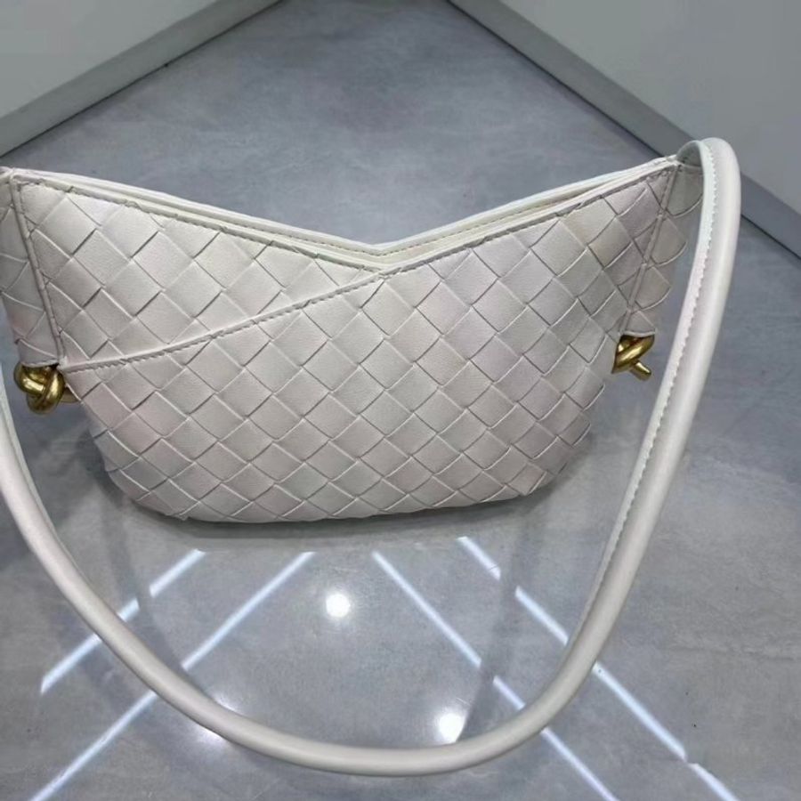 Bottega Veneta 796378 Mini Solstice 羔羊皮編織肩背包 海鹽白《當季專櫃正售★全新商品 》-6