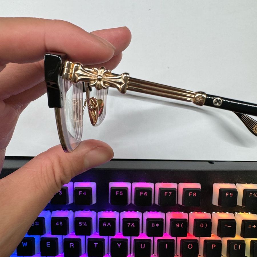 Chrome hearts bonennoisseur ii 眼鏡 克羅心眼鏡 18k金-4