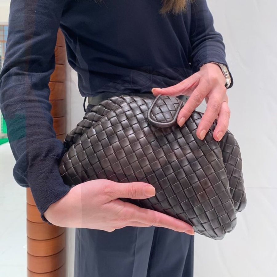 Bottega Veneta 785807 Teen Lauren 1980 包 Kaki 深卡其色《當季專櫃正售★全新商品 》-6
