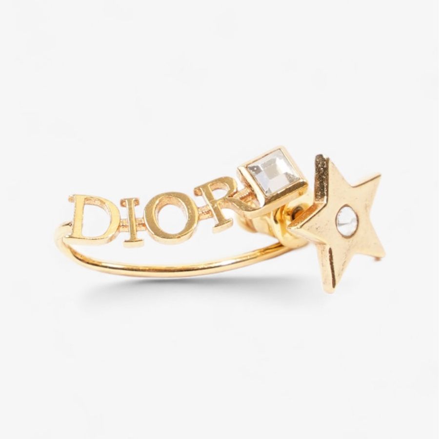 DIOR GOLD STAR EARRINGS-1