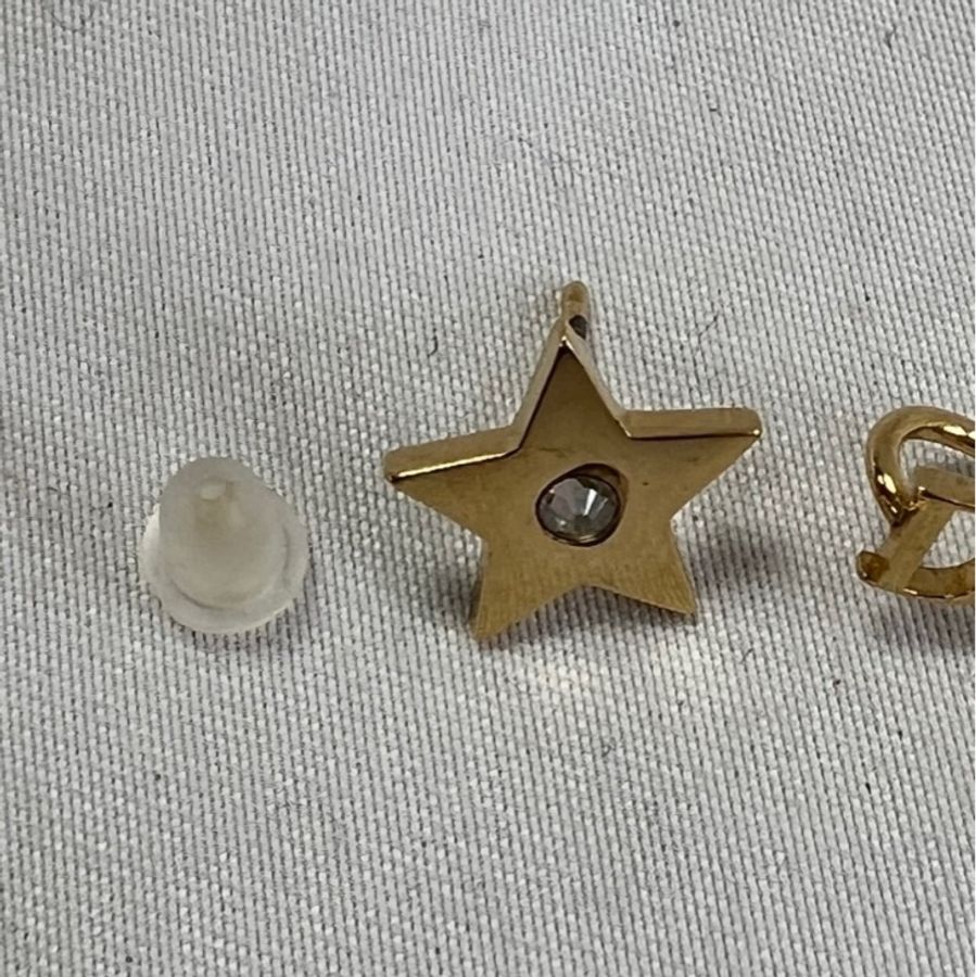 DIOR GOLD STAR EARRINGS-8