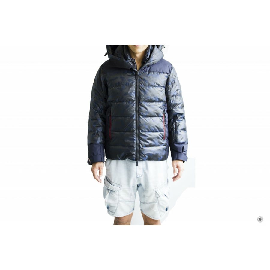 Moncler 41853-57623 Kander Nylon Camo Down Ski Jacket Blue Camo / 771 1 Jackets-2