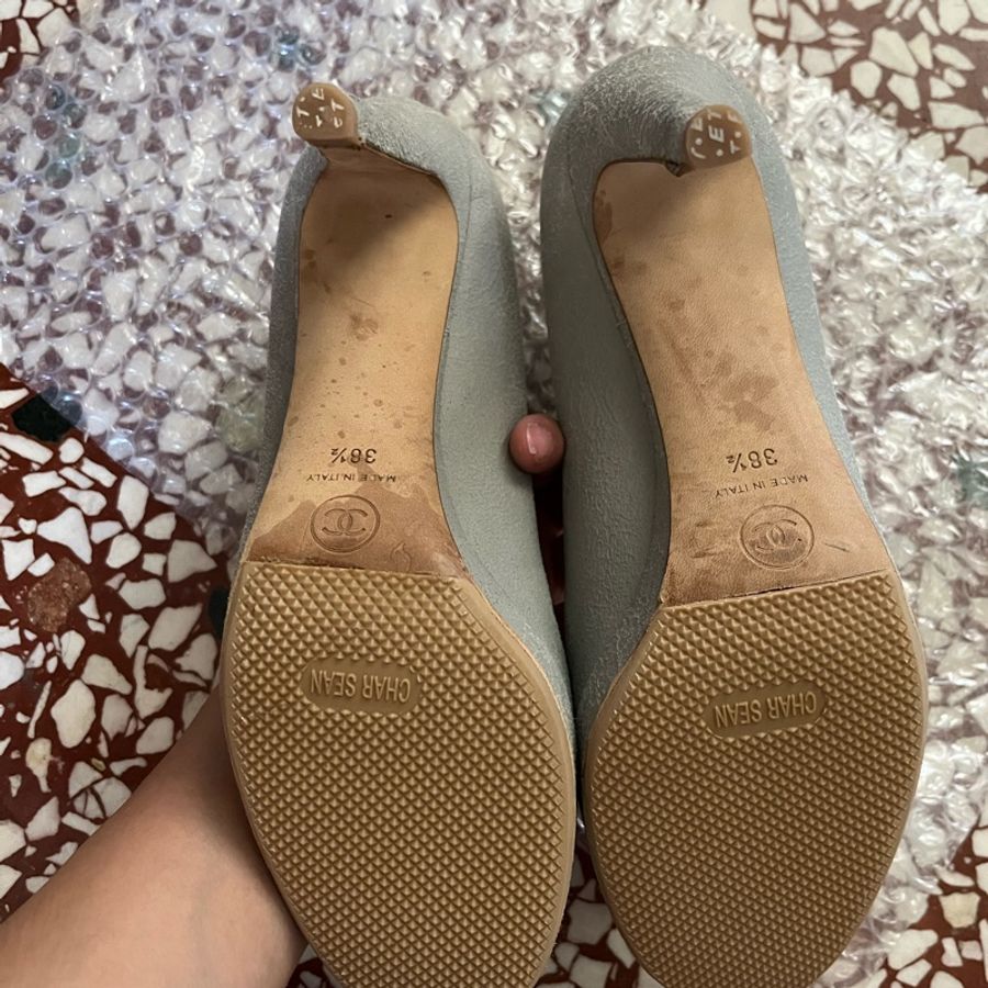 Chanel雙色高跟鞋 38.5碼-12