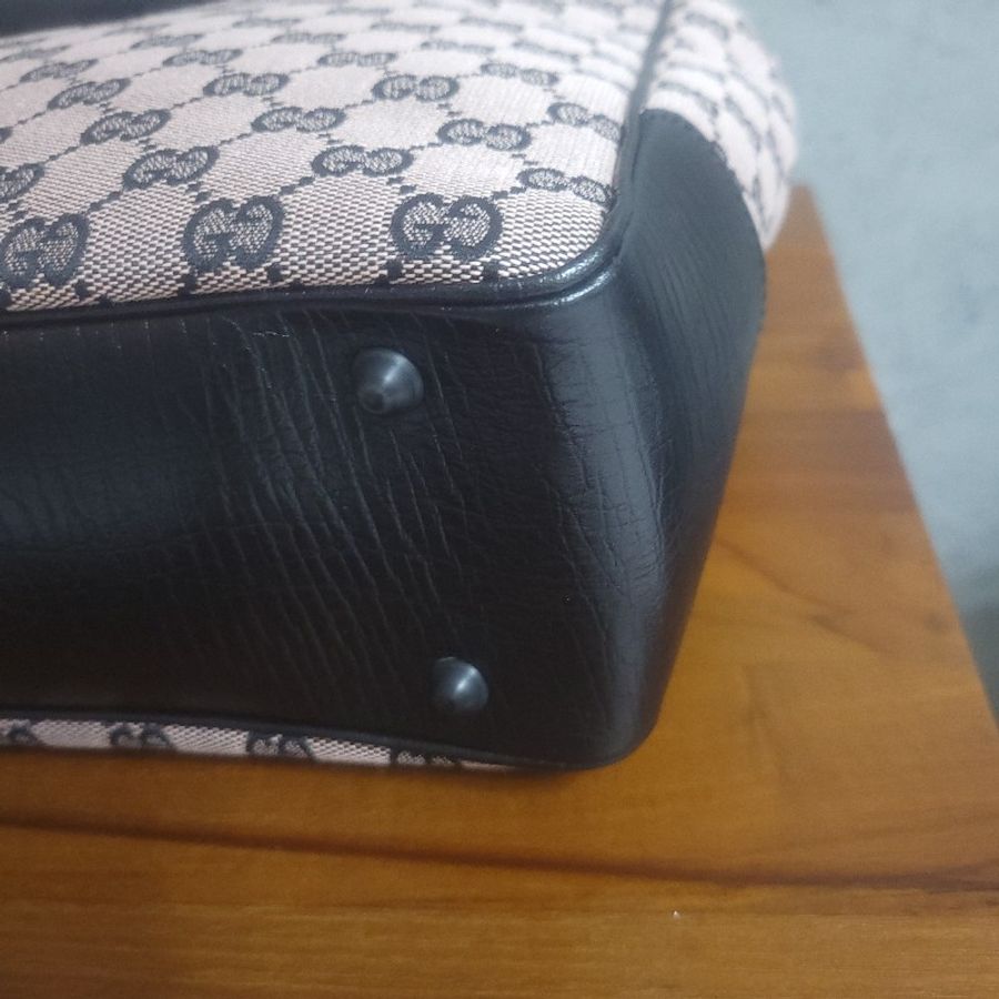 〔降價出清〕Gucci 竹把 緹花手提包 極新-6