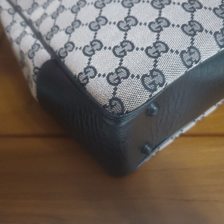 〔降價出清〕Gucci 竹把 緹花手提包 極新-8