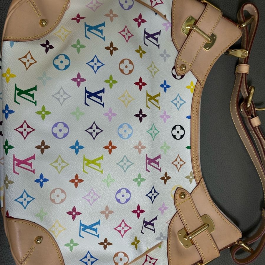 LV M40195 村上隆白彩(33 彩)肩背包-7