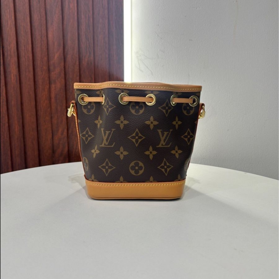 LV Louis Vuitton nano neo經典老花抽繩小水桶-1