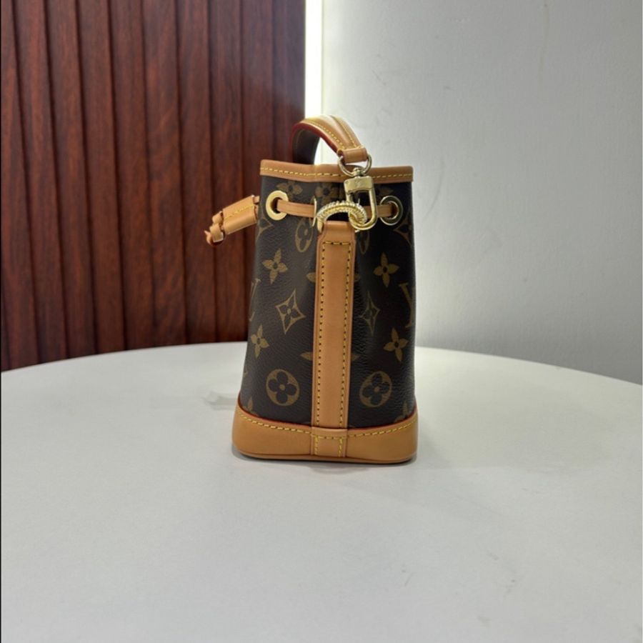 LV Louis Vuitton nano neo經典老花抽繩小水桶-3