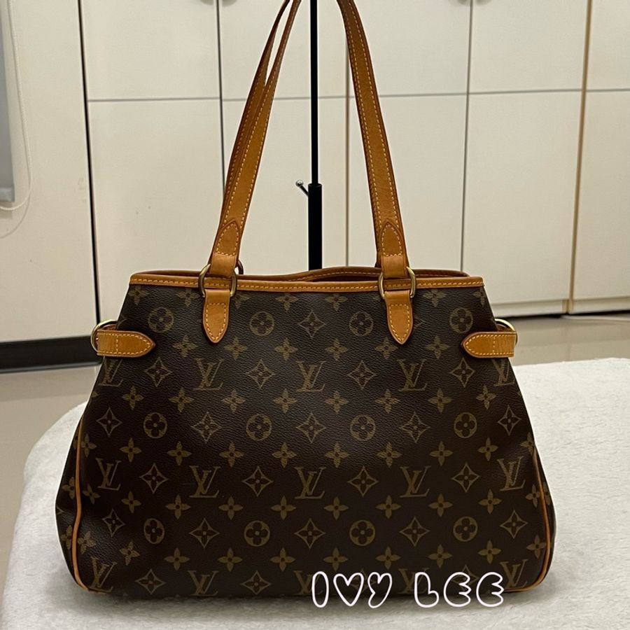 LOUIS VUITTON 棕色 原花帆布Batignolles Horizontal M51154肩背包 二手精品-1