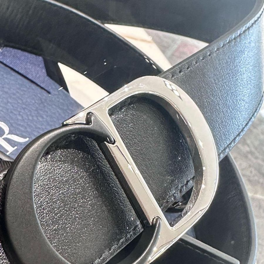 *SHIHNA名牌精品*DIOR Oblique 雙面皮帶95cm-5