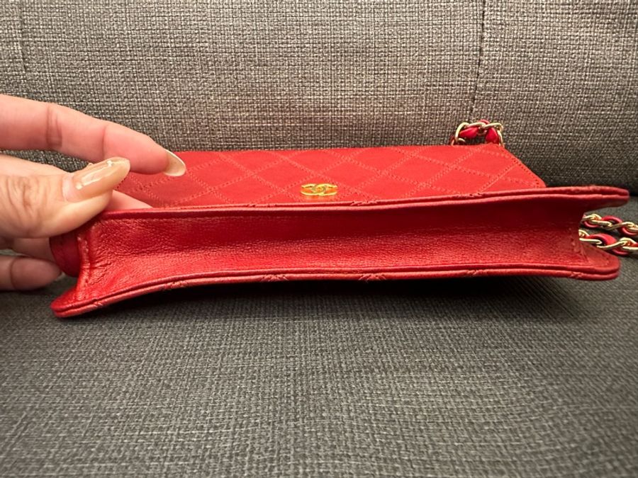 經典Chanel vintage woc 紅色（雷標完整 附保卡 原廠盒）-3