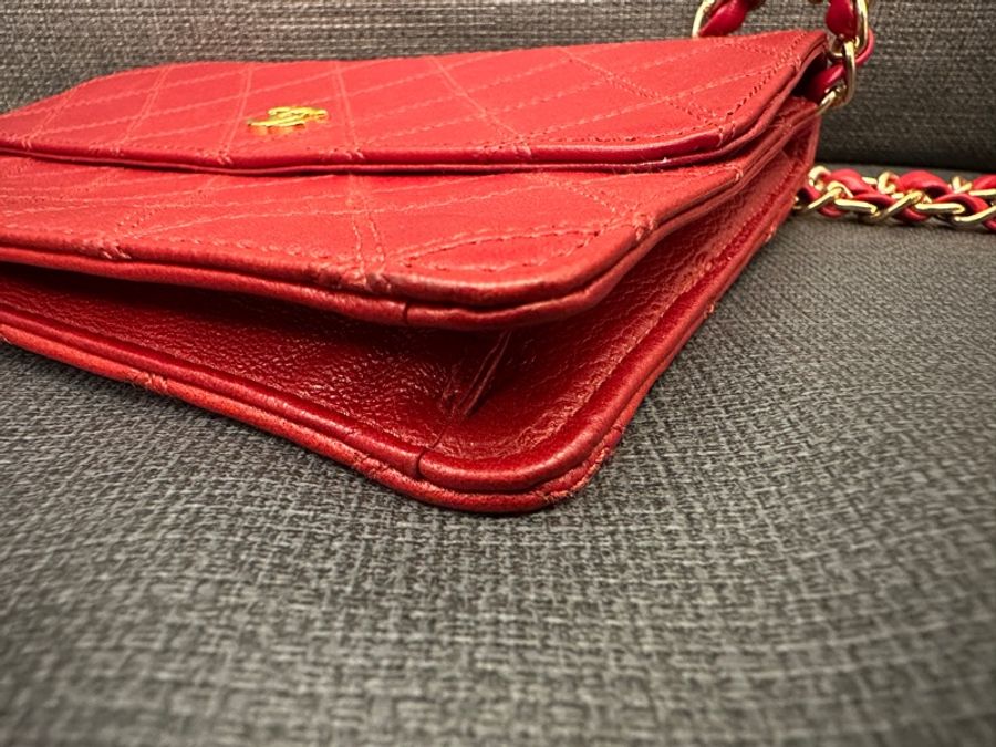 經典Chanel vintage woc 紅色（雷標完整 附保卡 原廠盒）-24