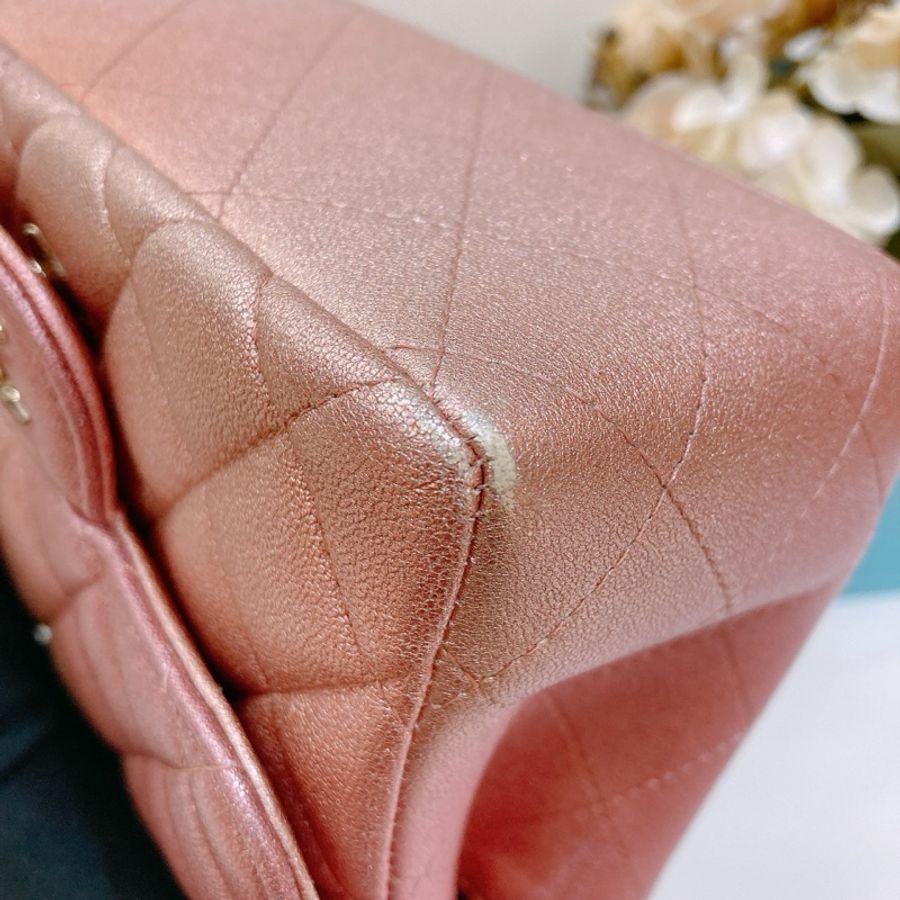 CHANEL 香奈兒迷你方胖子鏈帶包包MINI SQUARE 17CM CLASSIC FLAP CALF-20